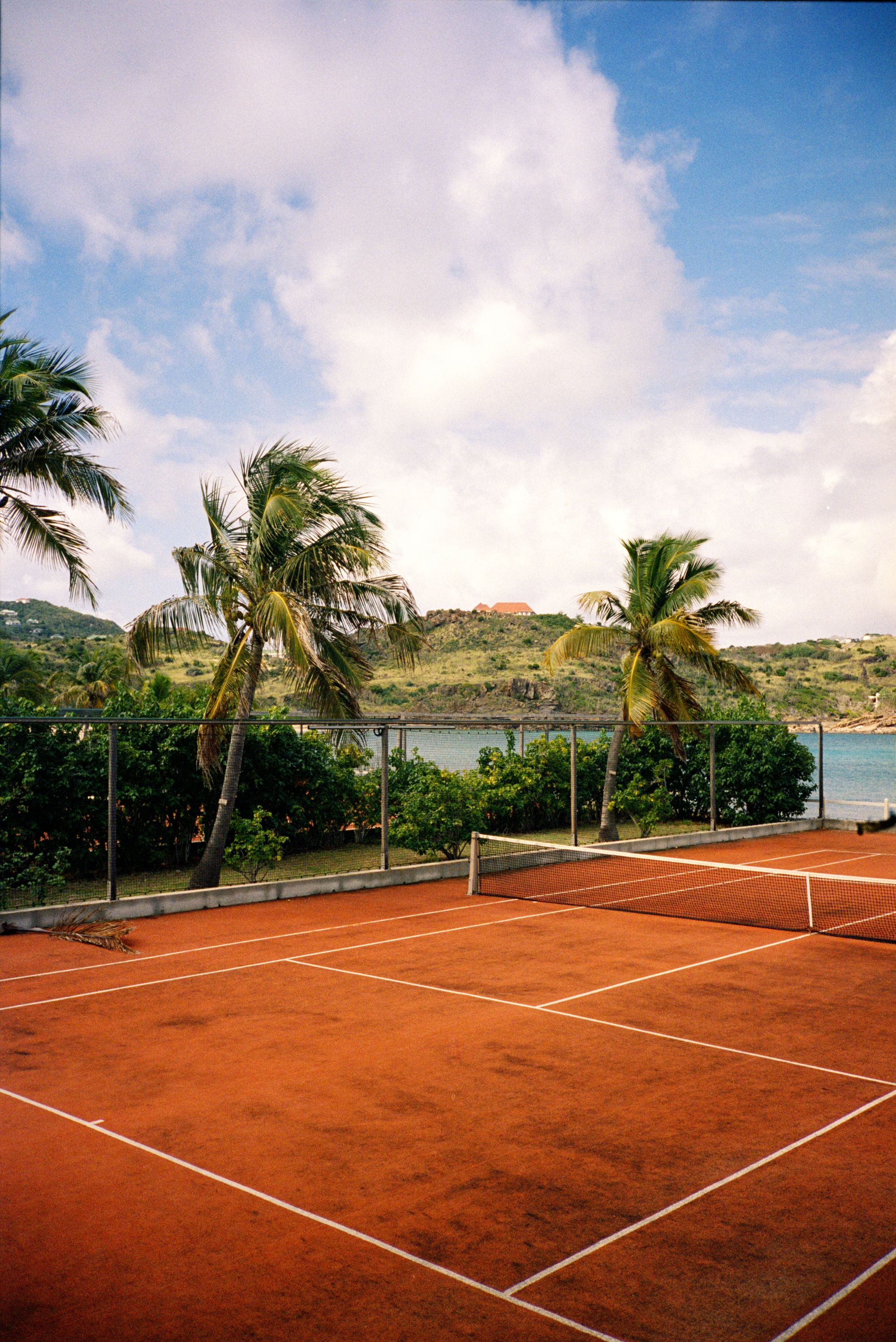 Tennis court background